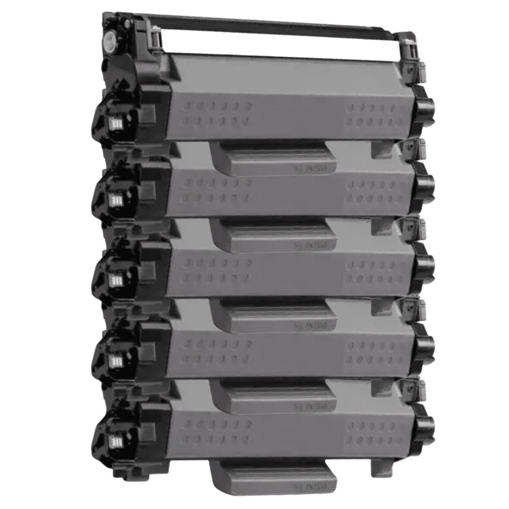 Voordeelset Brother TN2510XL zwarte toner 3.000 pagina's – 5 zwarte – alternatief – TN2510