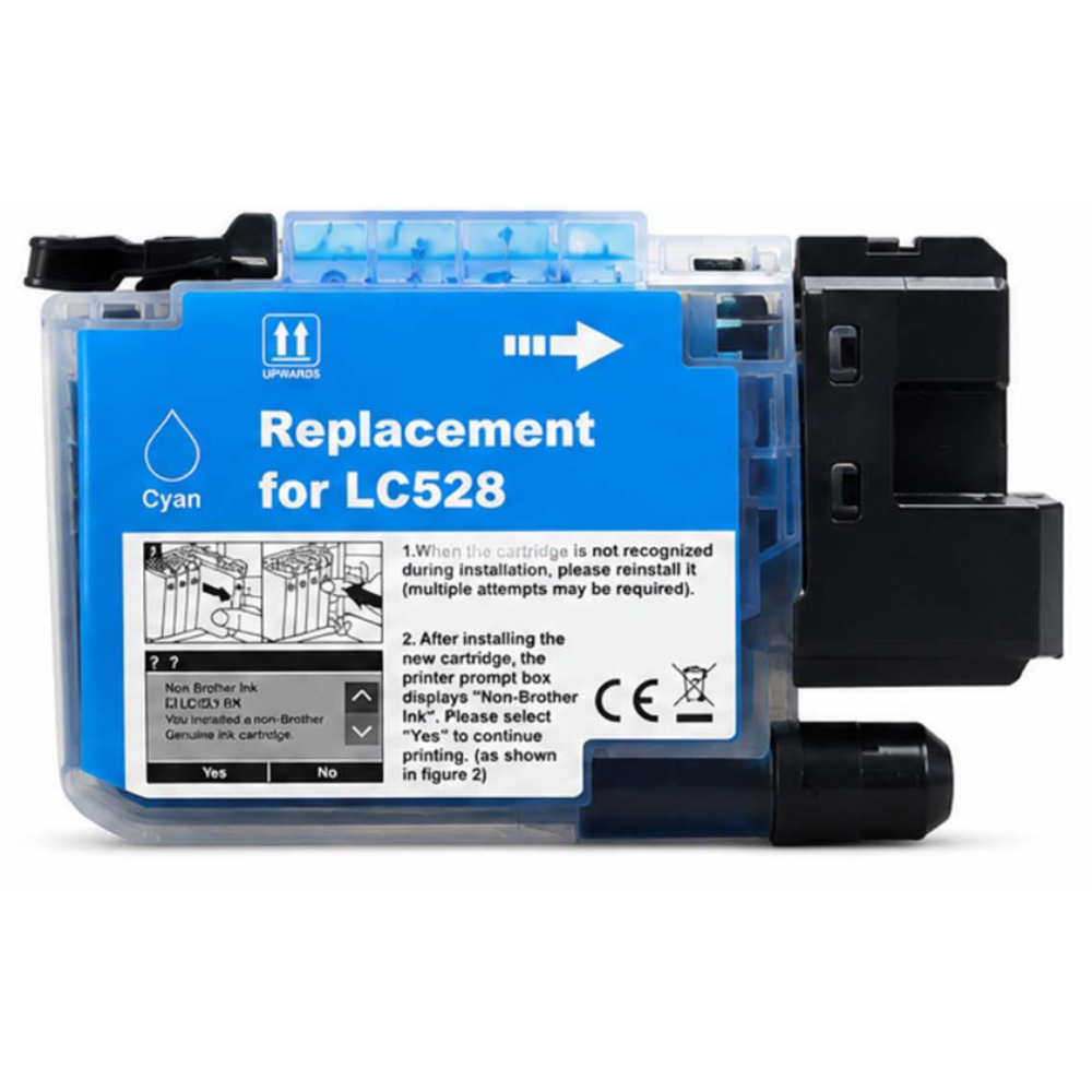 Brother LC528C cyaan printercartridge 53 ml – LC-528 C – alternatief
