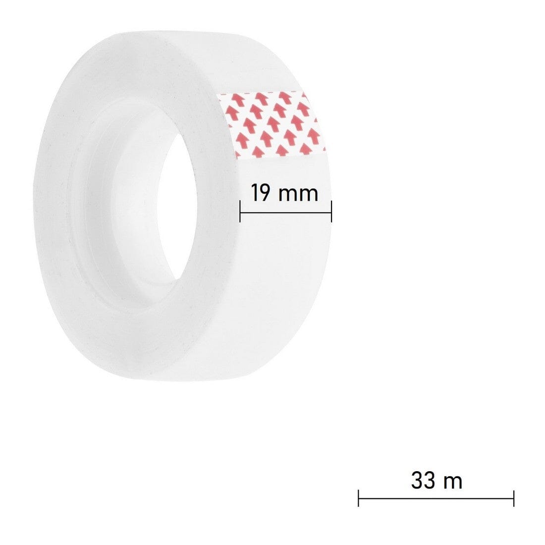 Tape Klar 8 stk - 19mm x 33 meter 50MIC