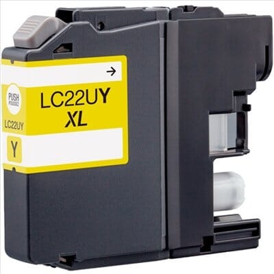 Brother LC22UY gul printerpatron 15 ml alternativ – LC22UY