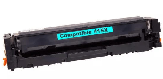 HP 415X cyan toner 6.000 sider W2031X – alternativ