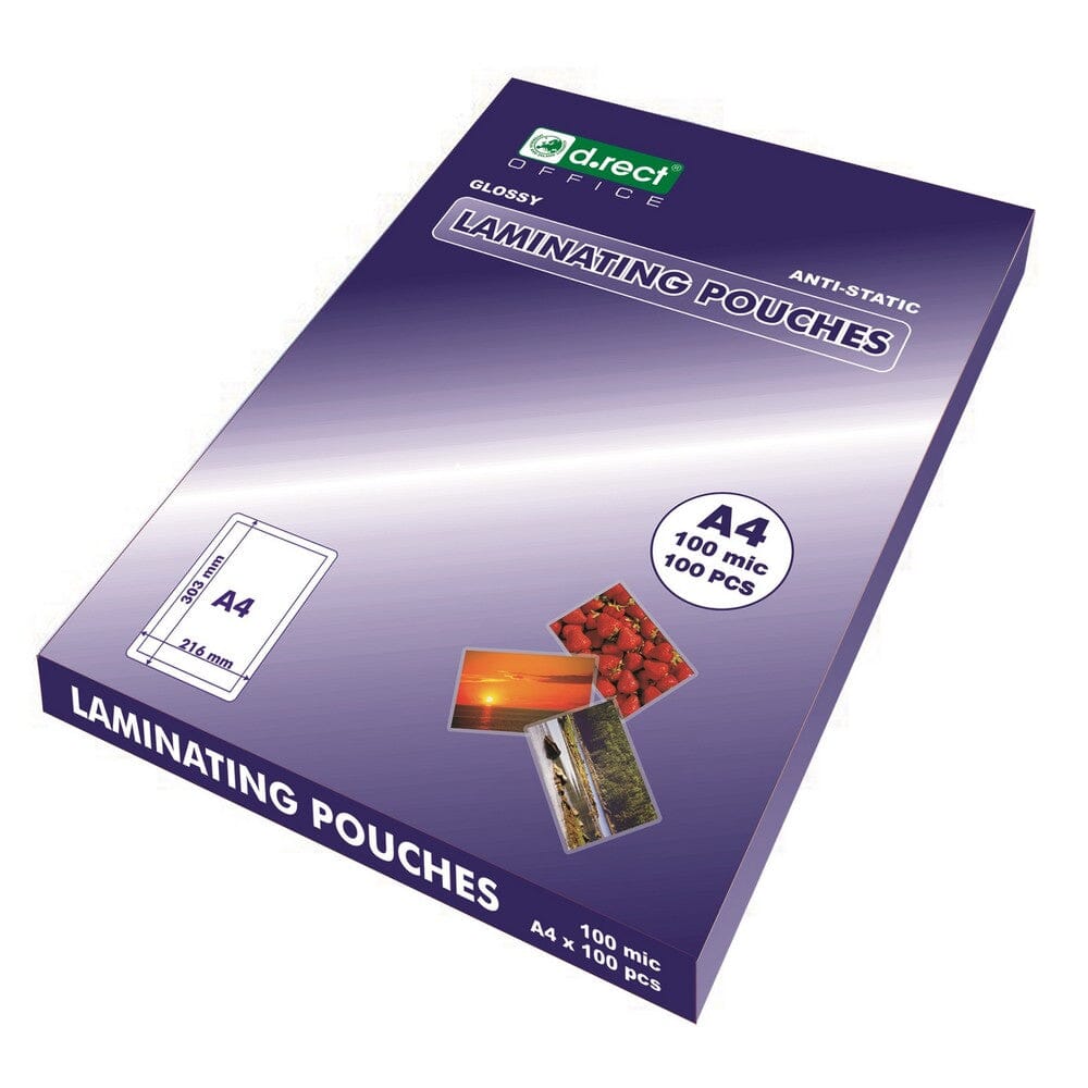 Lamineringslommer - A4 100mic - 100 stk i pakken