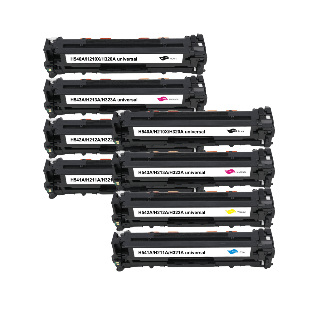 Pakke sæt Canon 716 – 2x4 farver BK-C-M-Y – kompatible – 15.600 sider